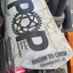 Basin to Crest custom mud guard for riders who completed the challenge